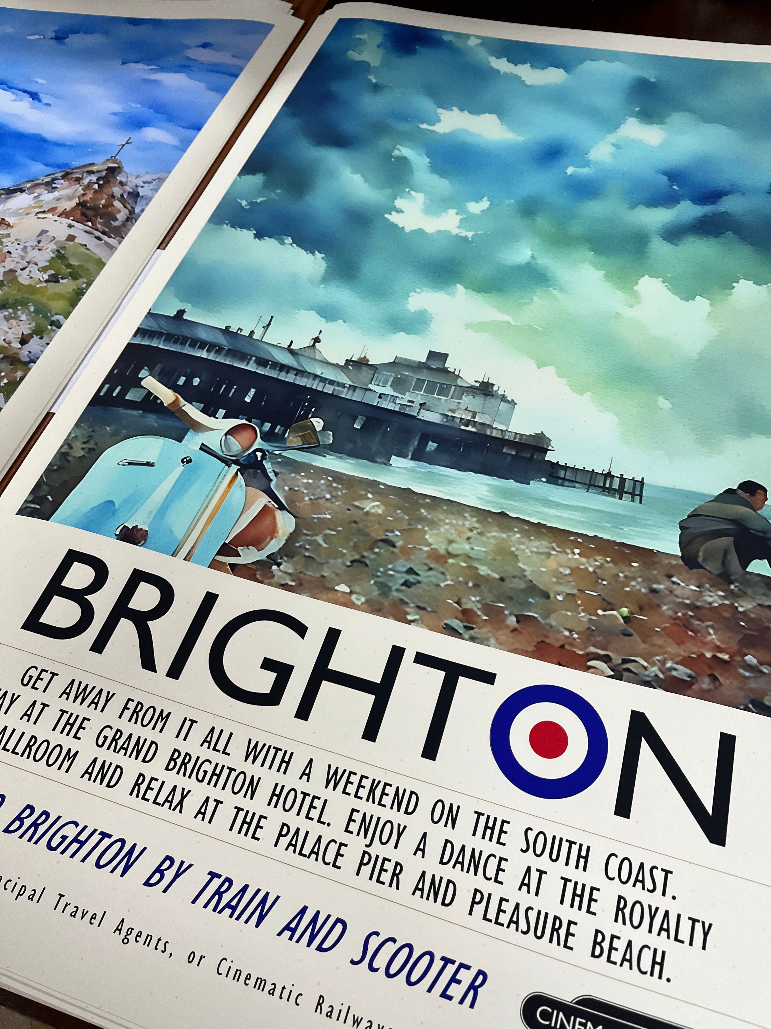 An original vintage travel poster inspired by the film Quadrophenia